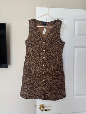GAP Jean leopard dress